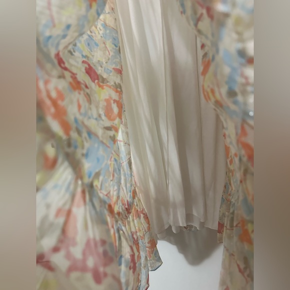 NWT LIKELY RAFFY FLORAL DRESS Ivory / Grey Mult Womens Size 10 - Picture 6 of 11